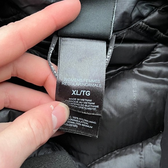 The North Face Summit Series Womens XL Black Pertex Quantum Goose Down Vest - Picture 6 of 9